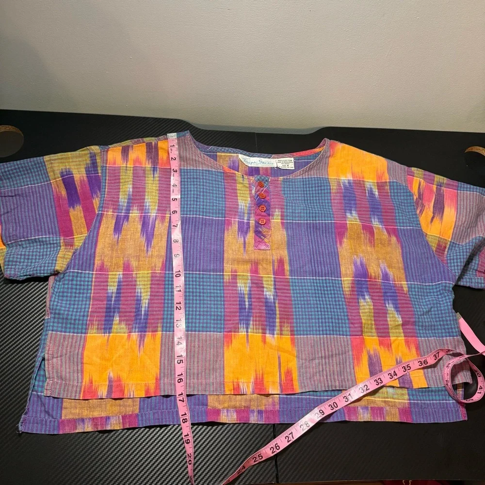 ✨ Vintage Joseph Studio 2-Piece Set Artsy Plaid Top & Midi Skirt Size M 🎨 - Picture 13 of 15